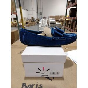 Isaac Mizrahi, Women, Driving Loafer Moccasins, 6, Blue Velvet